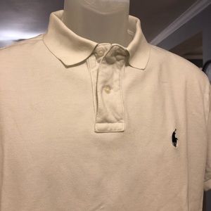 Men’s White Polo